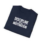 Discipline > Motivation – Barbell Edition T-Shirt
