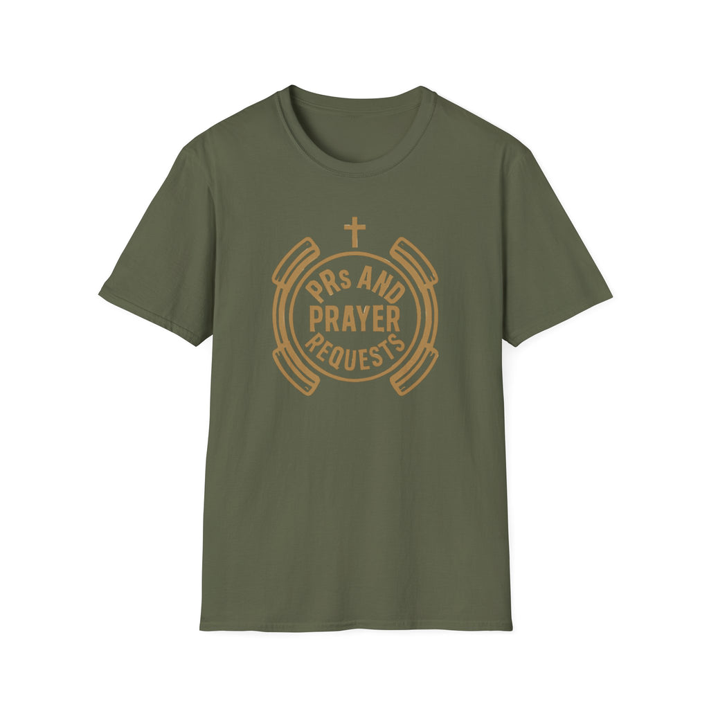 PRs and Prayer Requests – Faith & Fitness Circle Emblem Tshirt