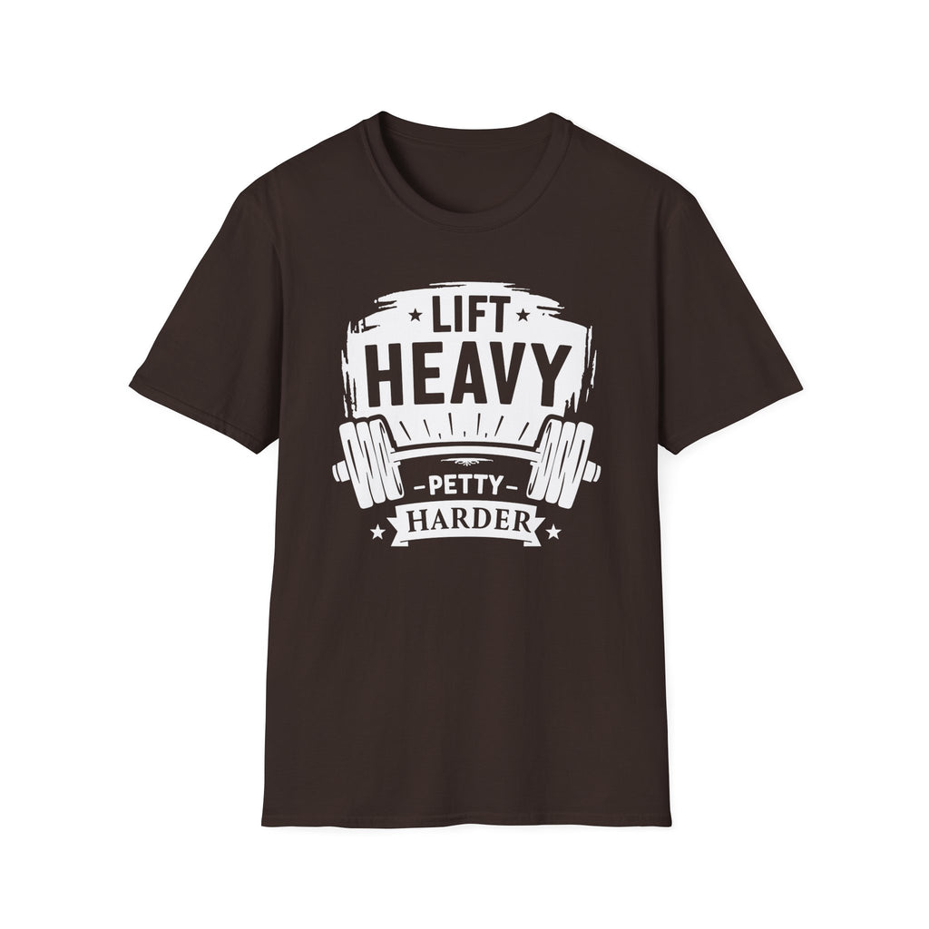 Lift Heavy, Petty Harder (Vintage Crest Edition) T-Shirt