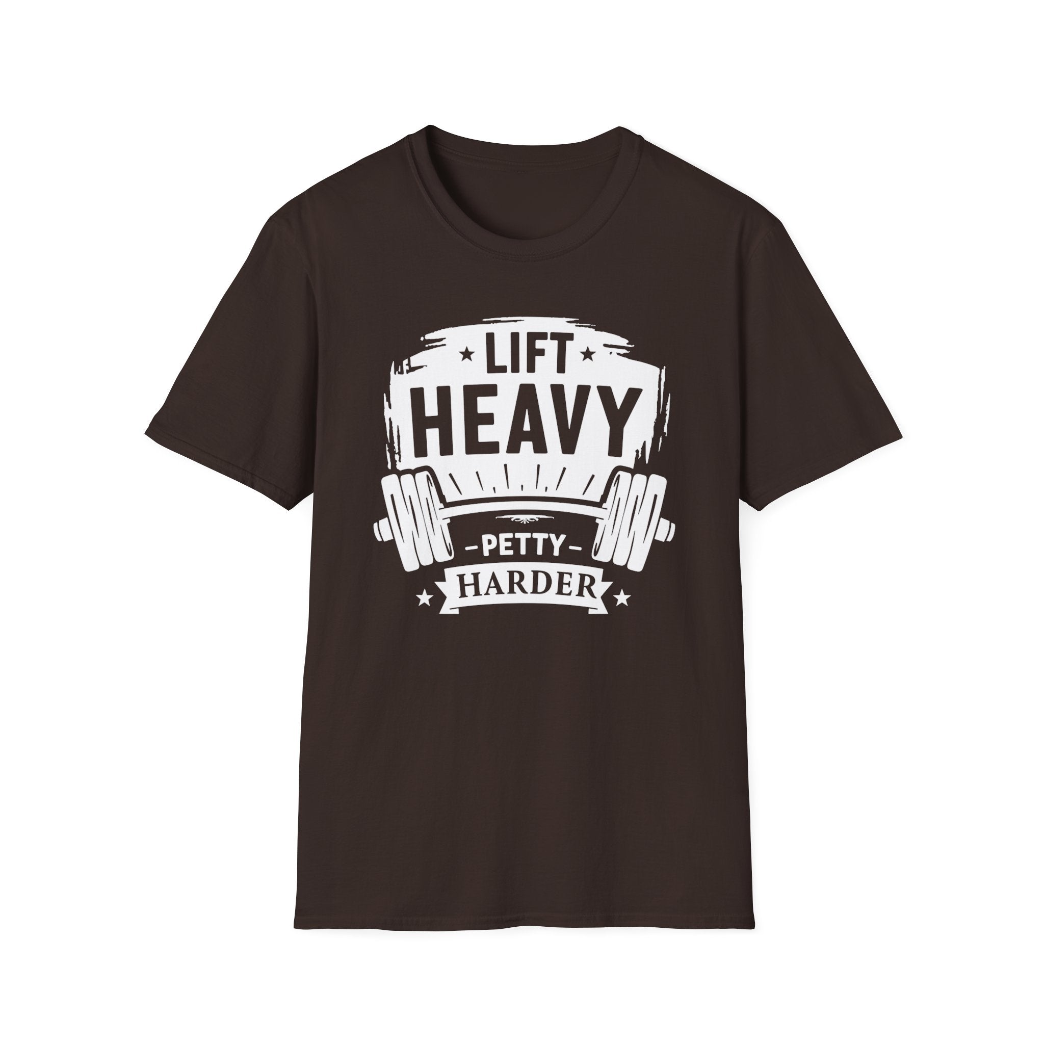 Lift Heavy, Petty Harder (Vintage Crest Edition) T-Shirt