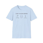 Gym Vision Board – Dark Mode Minimalist T-Shirt