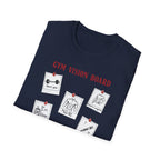 Gym Vision Board – Gains with a Side of Sarcasm T-Shirt