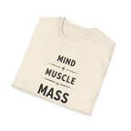 Mind + Muscle = Mass – Equation T-Shirt