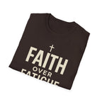Faith Over Fatigue – Cross & Endurance Bold Tshirt