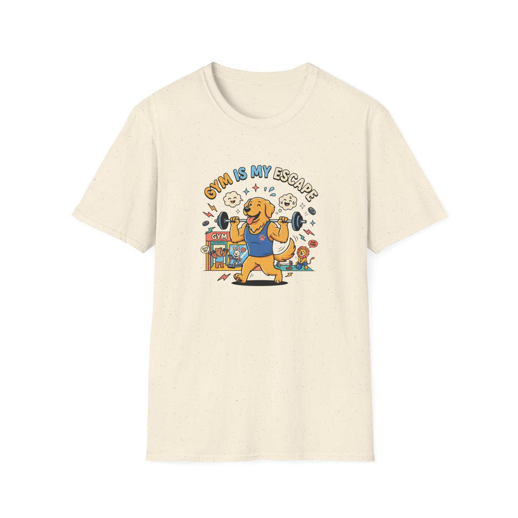 Gym is my escape - Happy retriever Gym T-Shirt