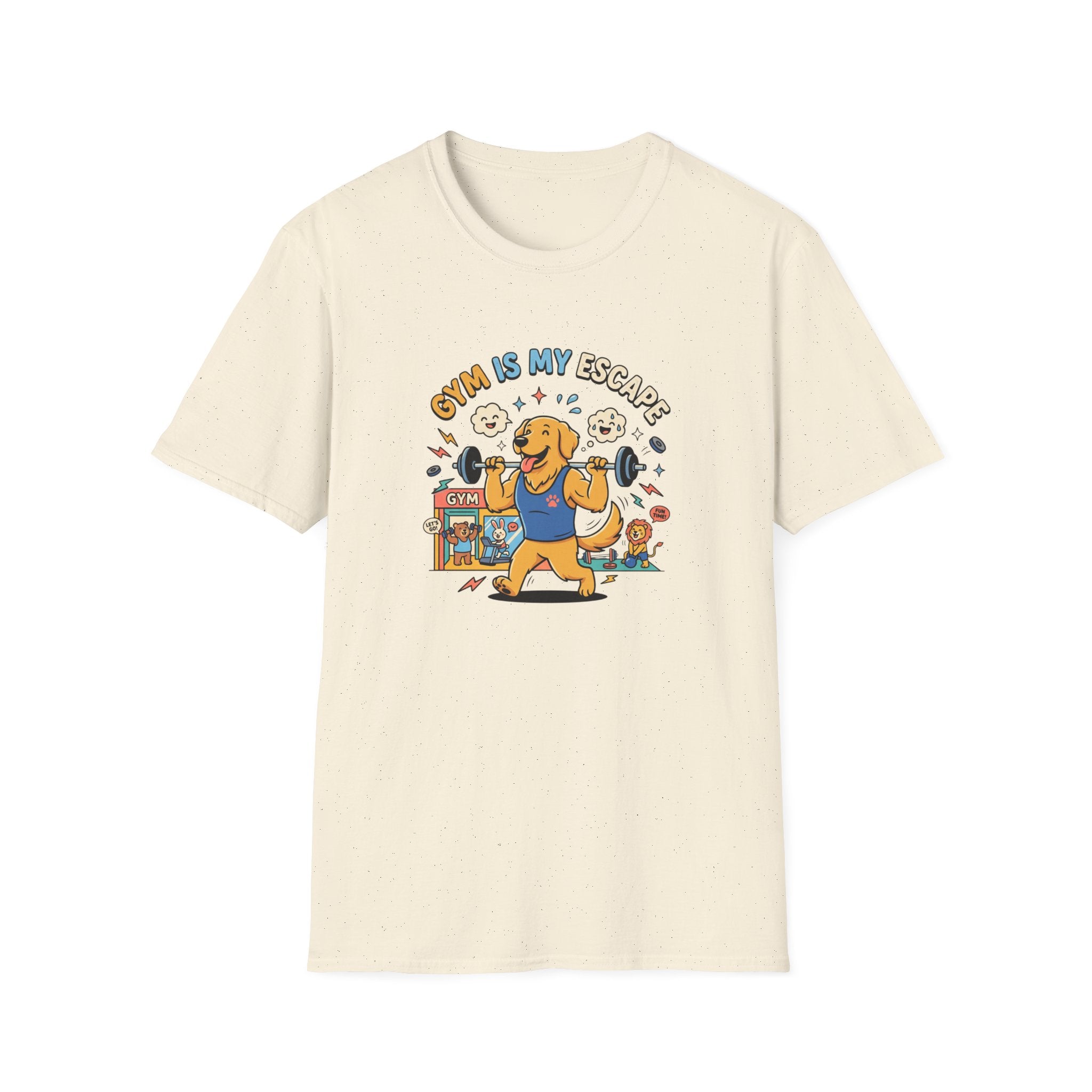 Gym is my escape - Happy retriever Gym T-Shirt