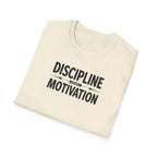 Discipline > Motivation – Barbell Edition T-Shirt