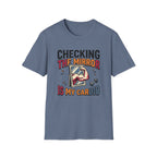 Checking the mirror is my Cardio T-Shirt