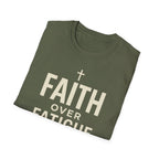 Faith Over Fatigue – Cross & Endurance Bold Tshirt