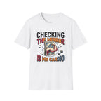Checking the mirror is my Cardio T-Shirt