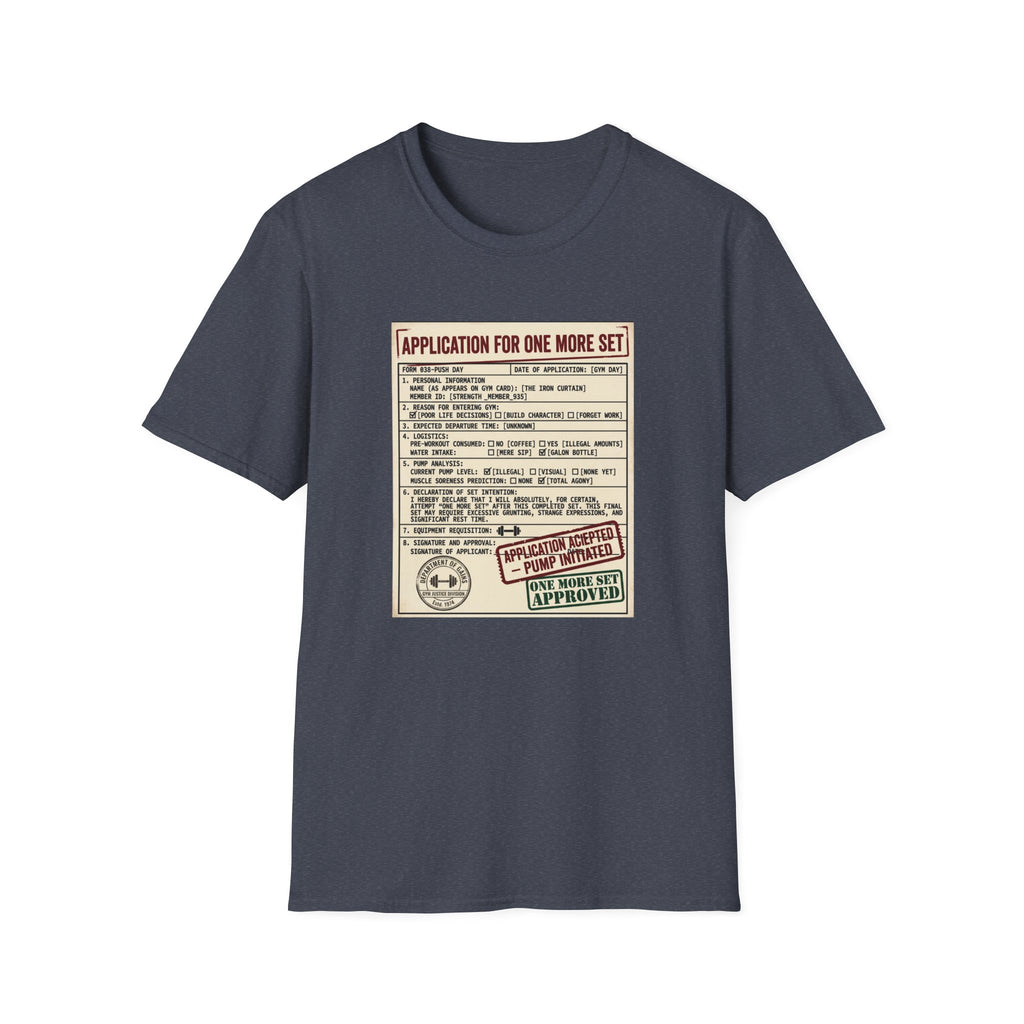 Application for one more set -  Push day T-Shirt