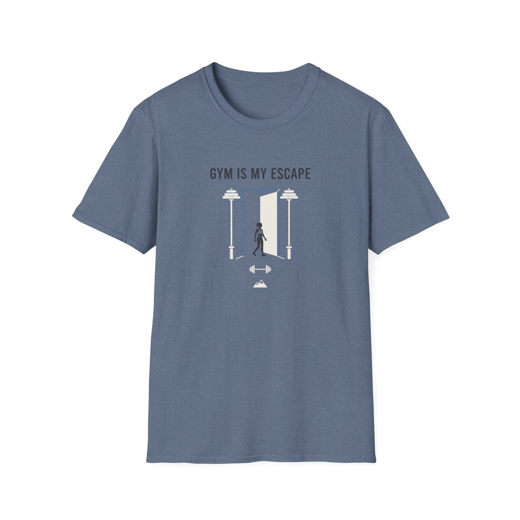 Gym is my escape - Minimalistic T-Shirt