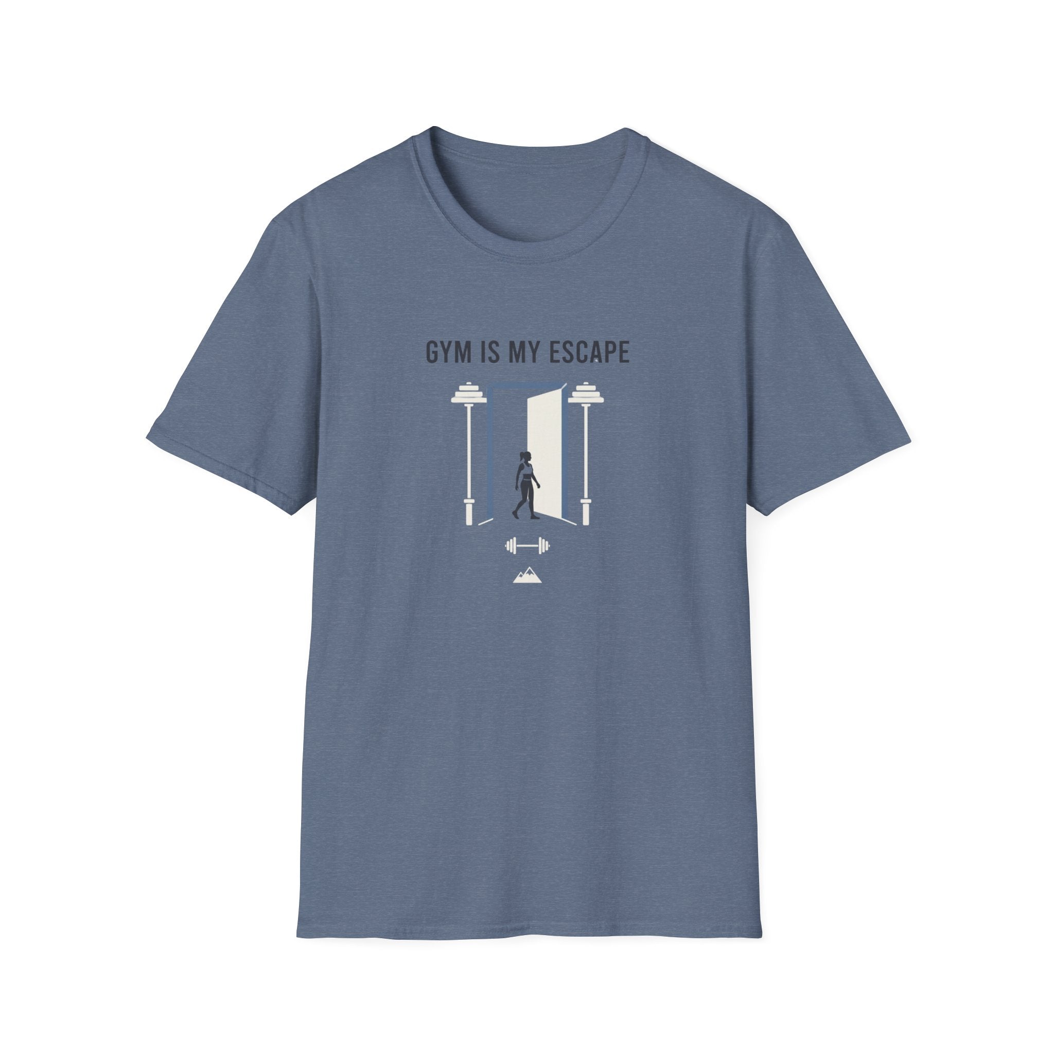 Gym is my escape - Minimalistic T-Shirt