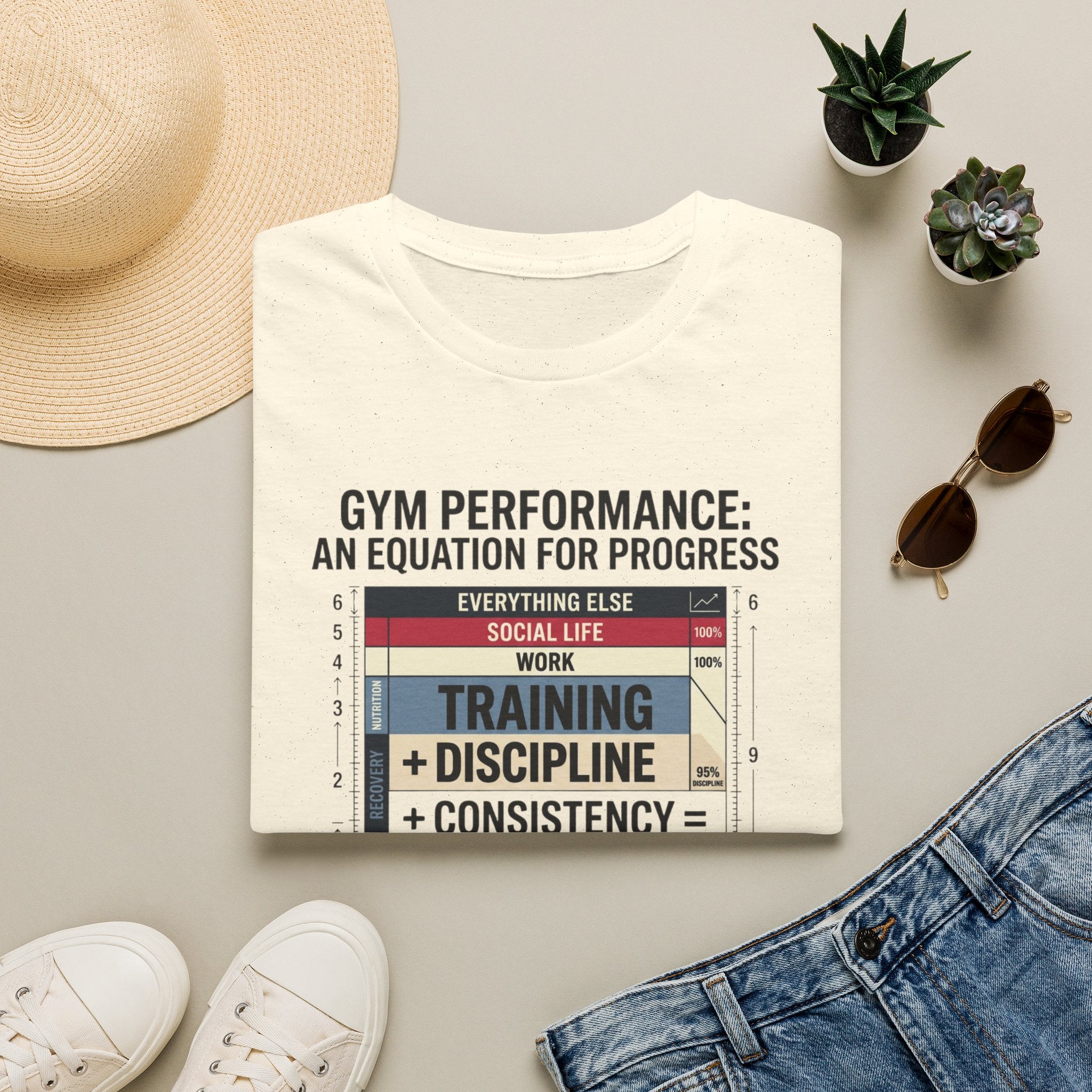 Gym Performance - An equation for progress T-Shirt