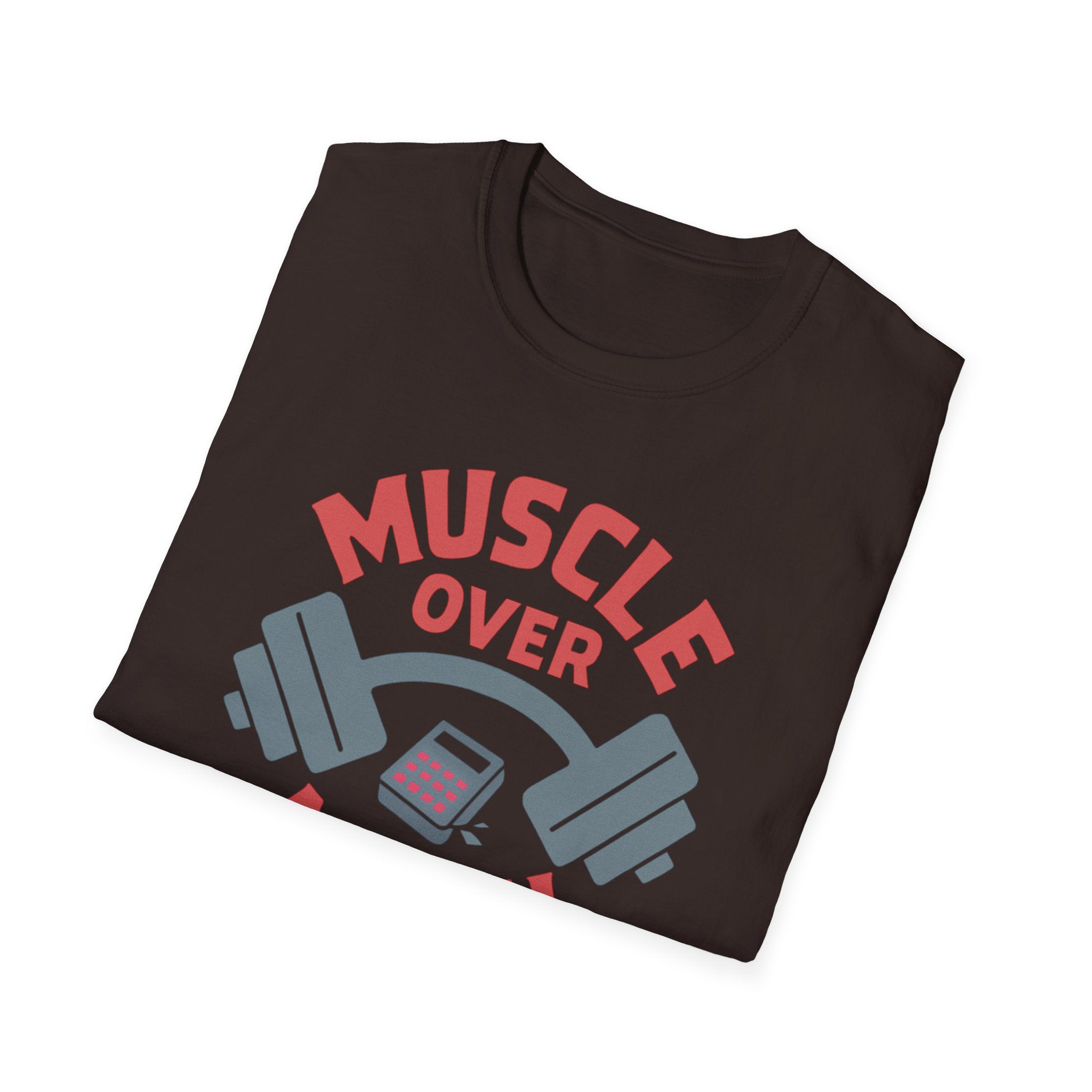 Muscle Over Math – Barbell Crunch Edition T-Shirt