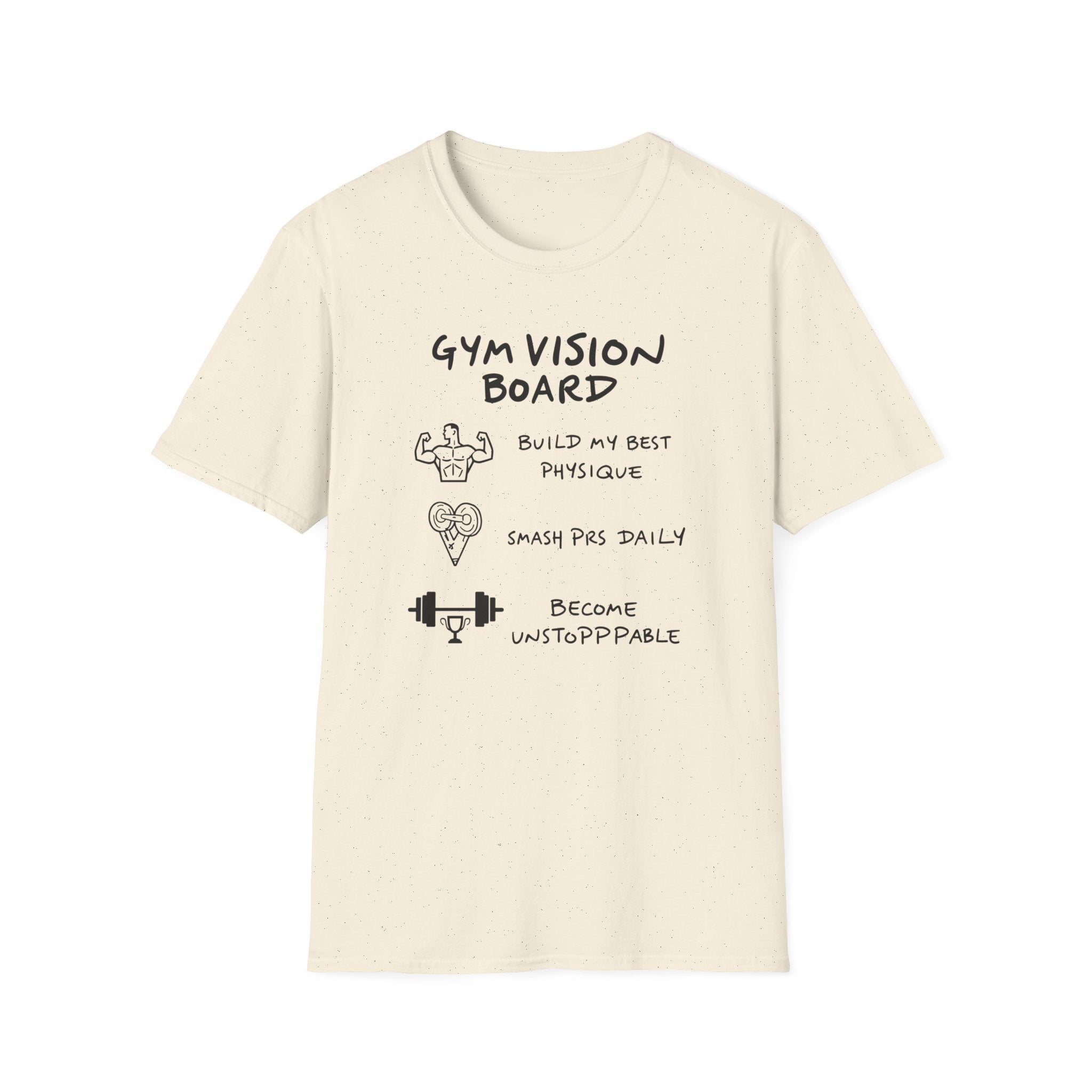 Gym Vision Board – Neon Goals Edition T-Shirt