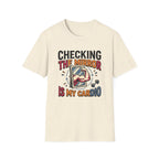 Checking the mirror is my Cardio T-Shirt