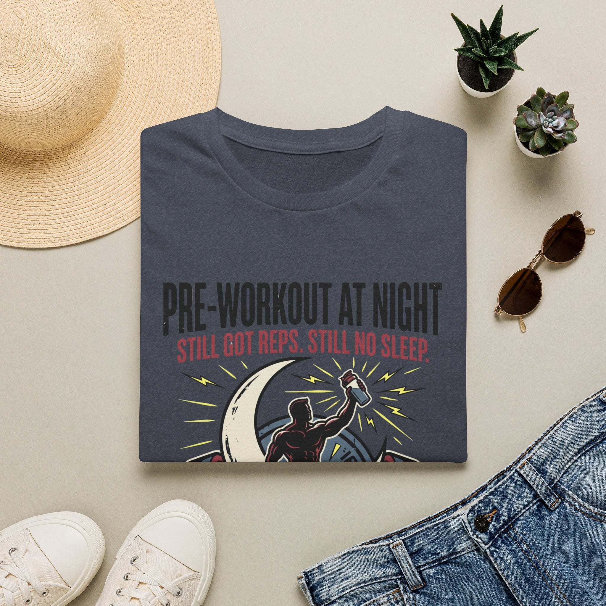 Pre at night Still got Reps Still No Sleep T-Shirt