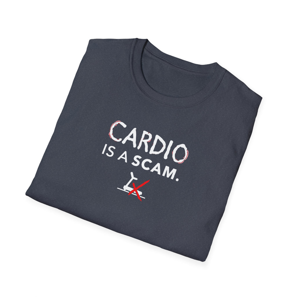Cardio Is a Scam typo T-Shirt
