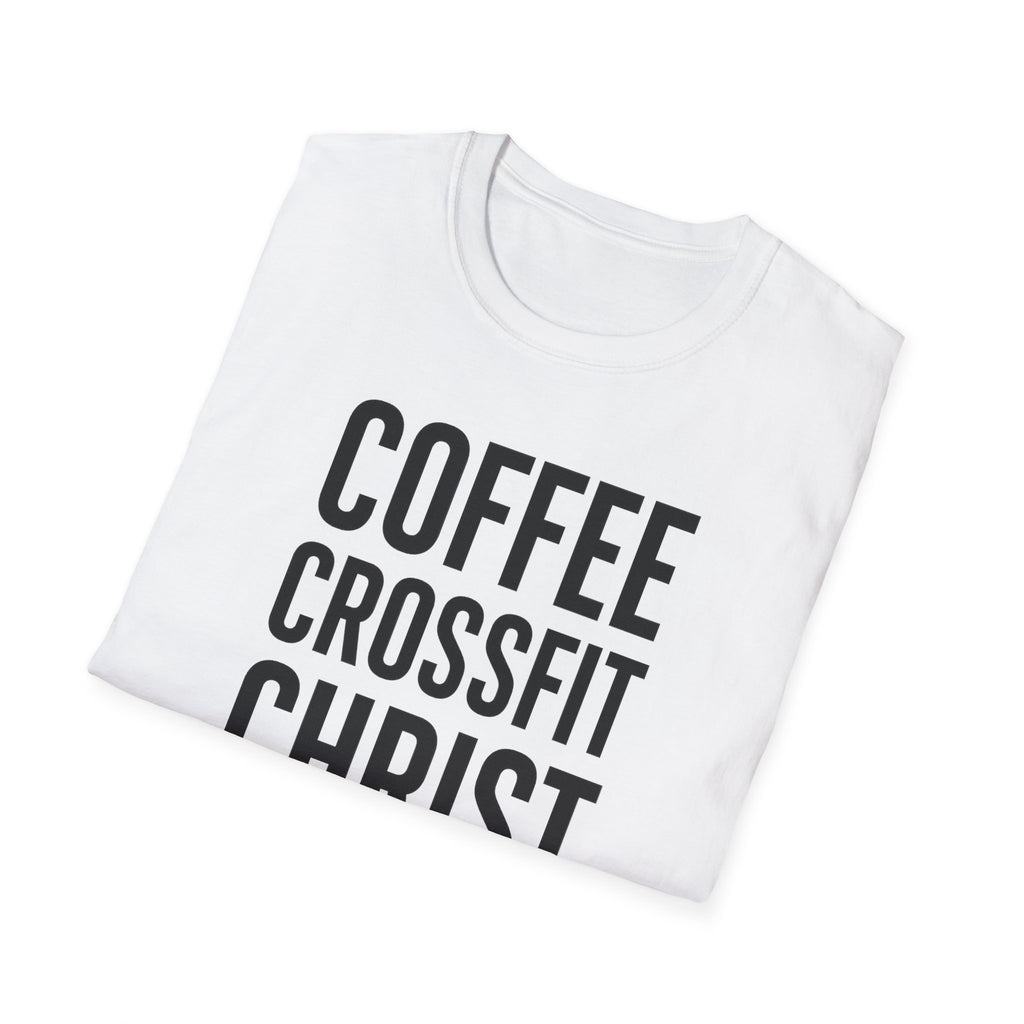 Coffee. CrossFit. Christ. – Bold Faith & Fitness Tshirt