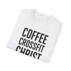 Coffee. CrossFit. Christ. – Bold Faith & Fitness Tshirt