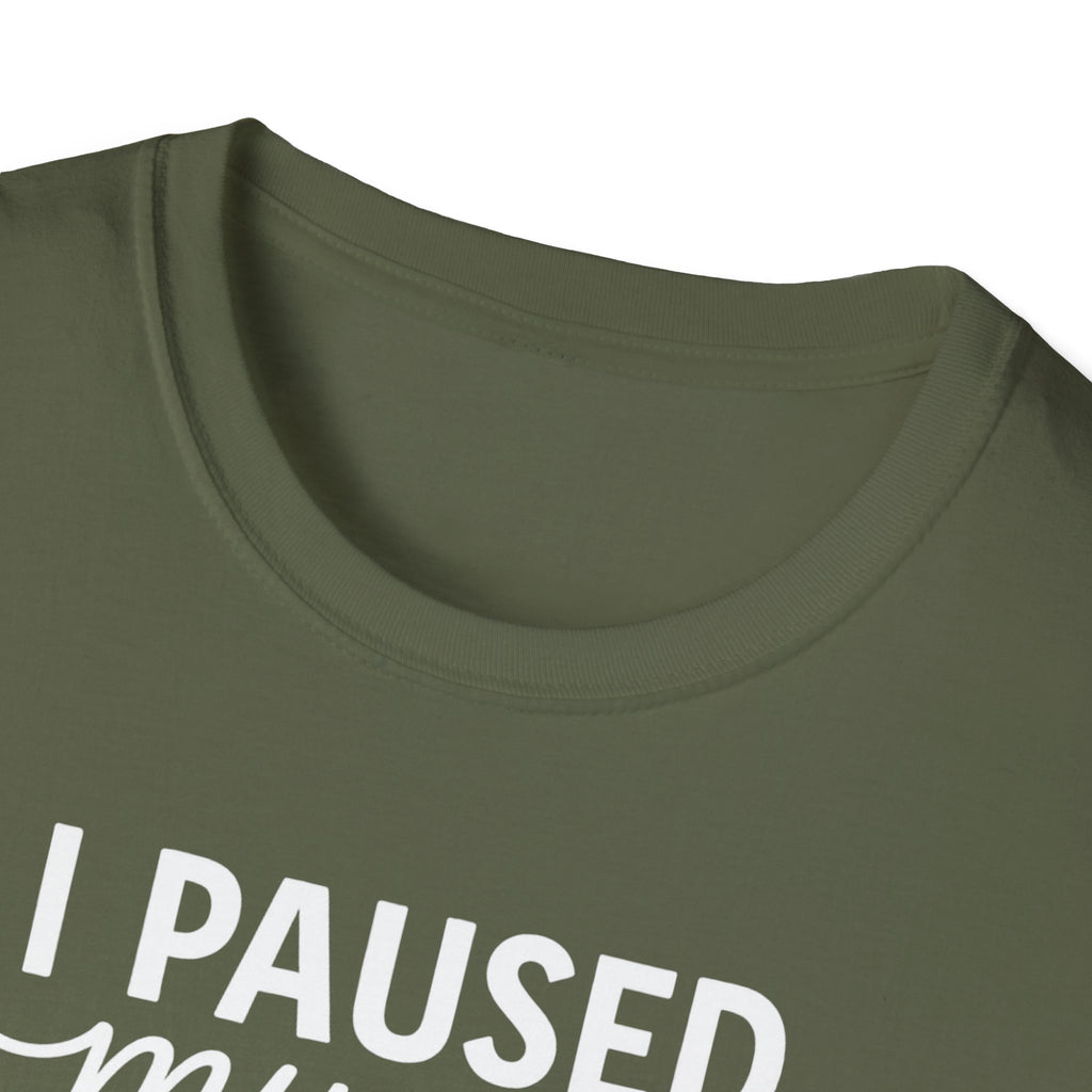 I Paused My Bulk to Be Here – Script & Shaker Edition T-Shirt