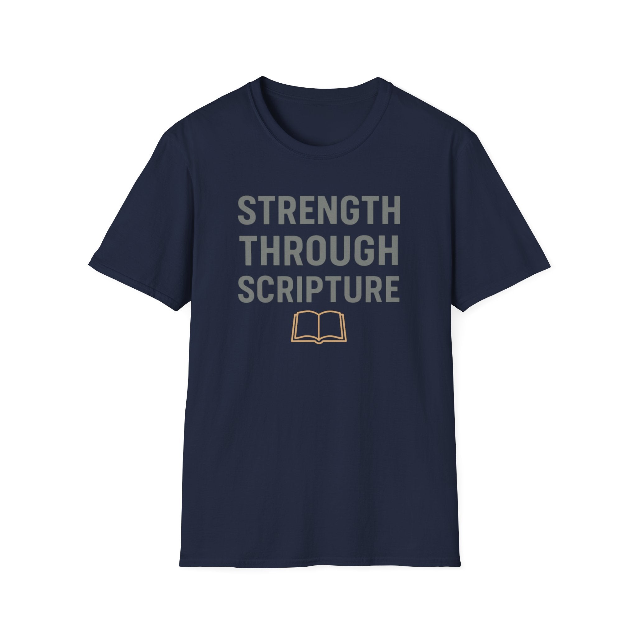 Strength Through Scripture – Bold Faith & Fitness Statement Tshirt