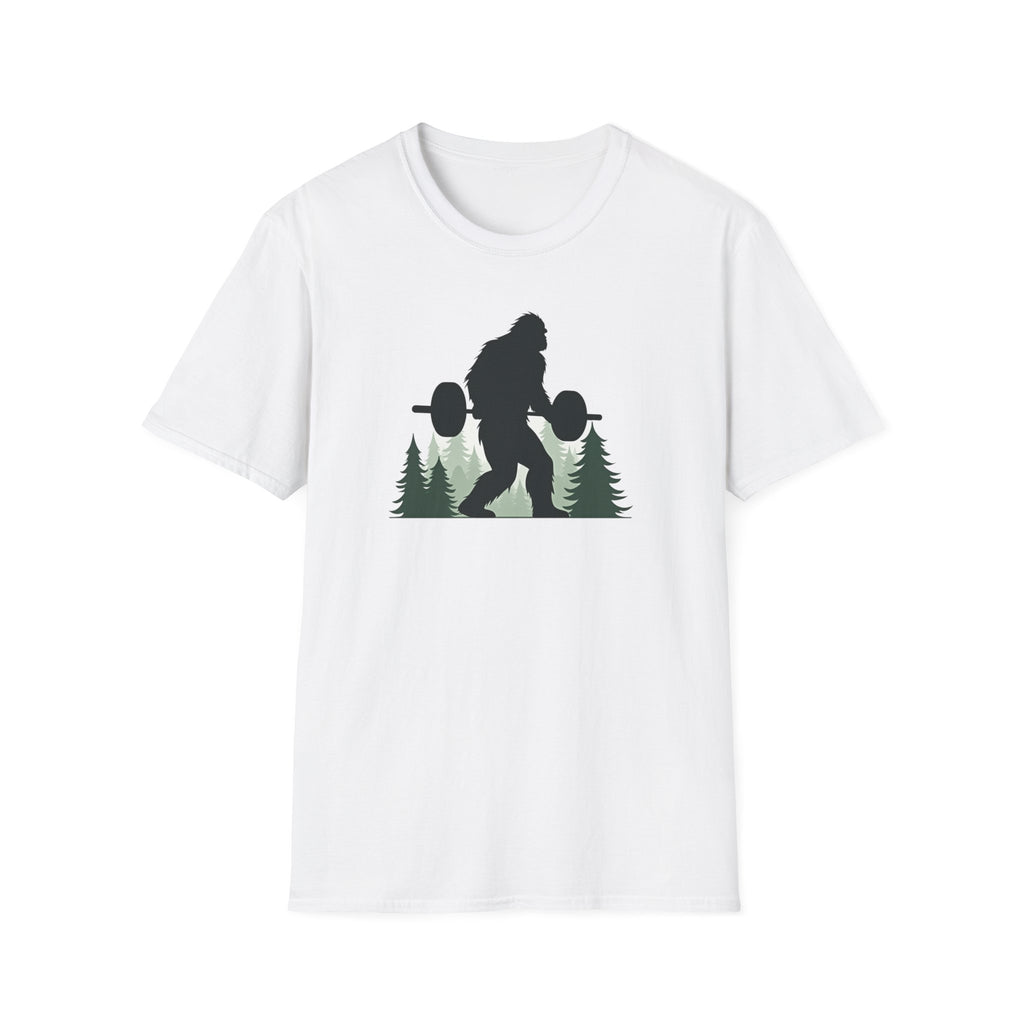 Forest Beast Mode – Bigfoot Barbell Edition T-Shirt