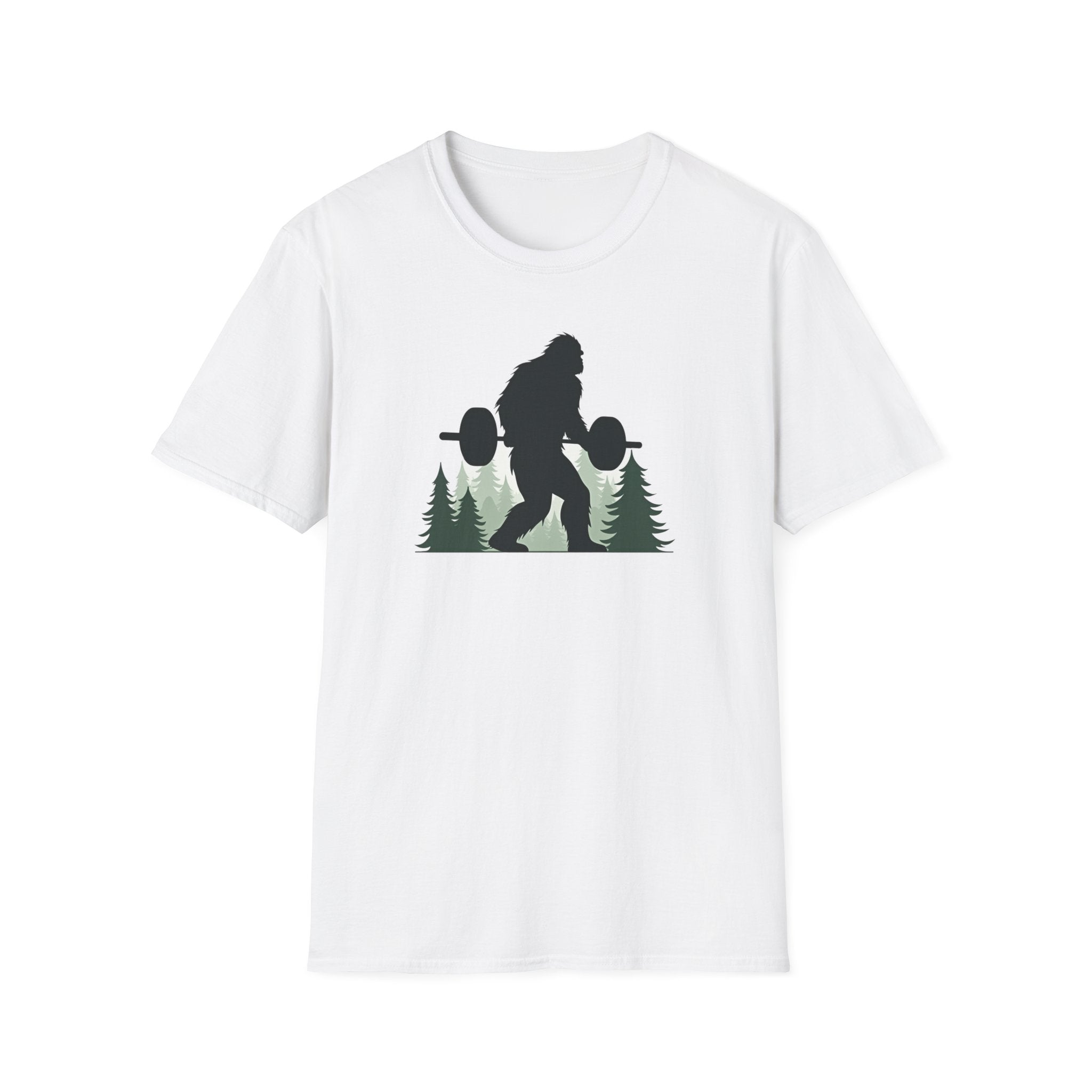 Forest Beast Mode – Bigfoot Barbell Edition T-Shirt