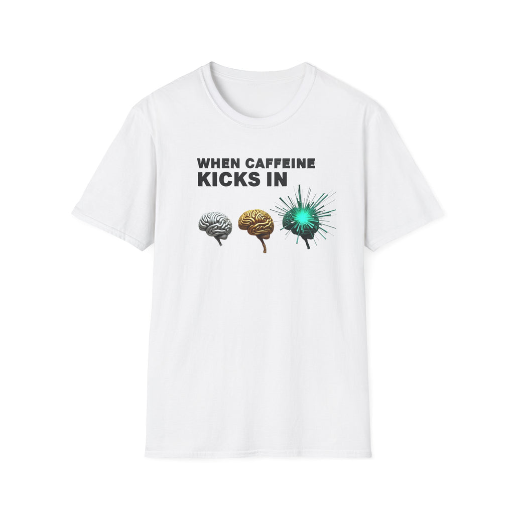 When Caffeine Kicks In – Brain Upgrade Sequence T-Shirt