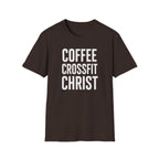Coffee. CrossFit. Christ. – Bold Faith & Fitness Tshirt