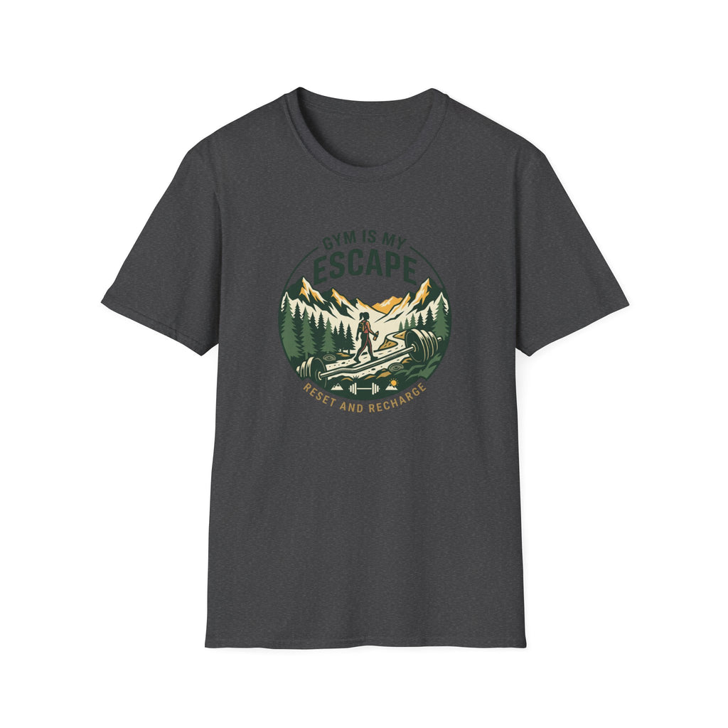 Gym is my escape - Adventure style T-Shirt