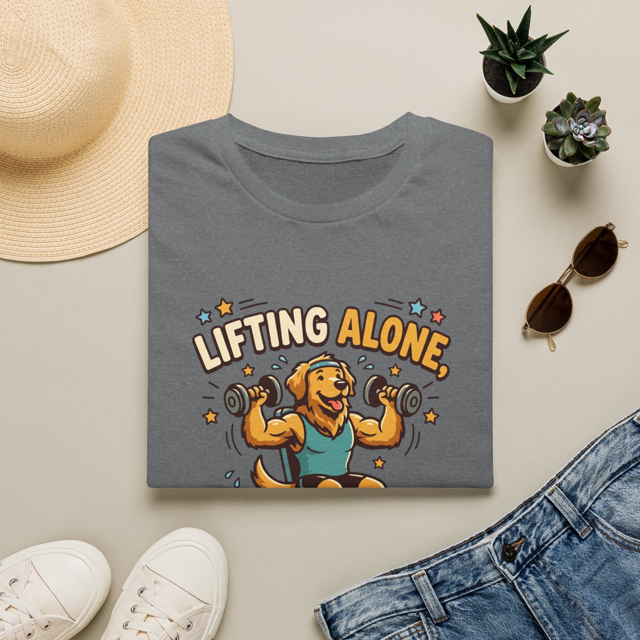Lifting alone, Vibes included T-Shirt