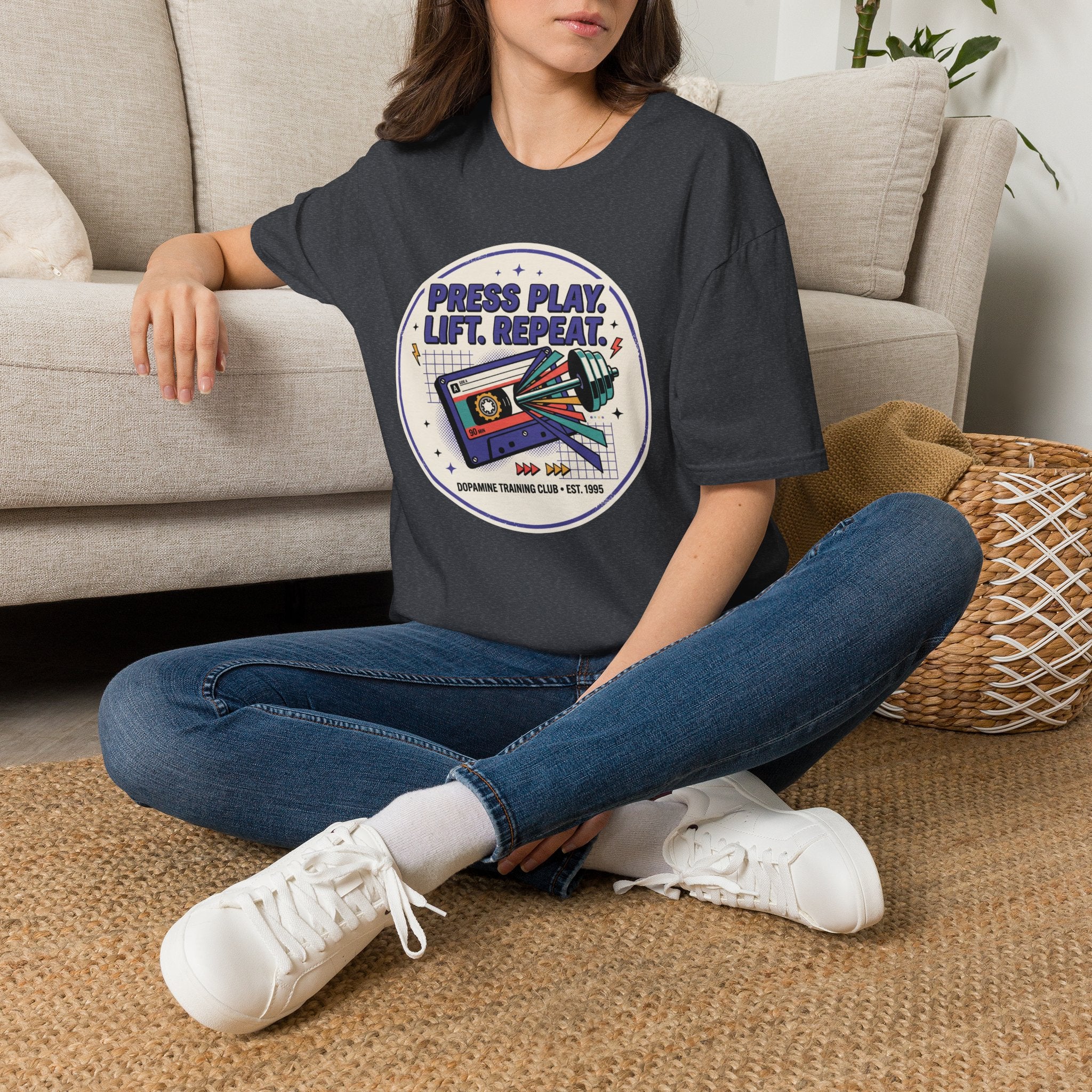 Press play. Lift. Repeat T-Shirt