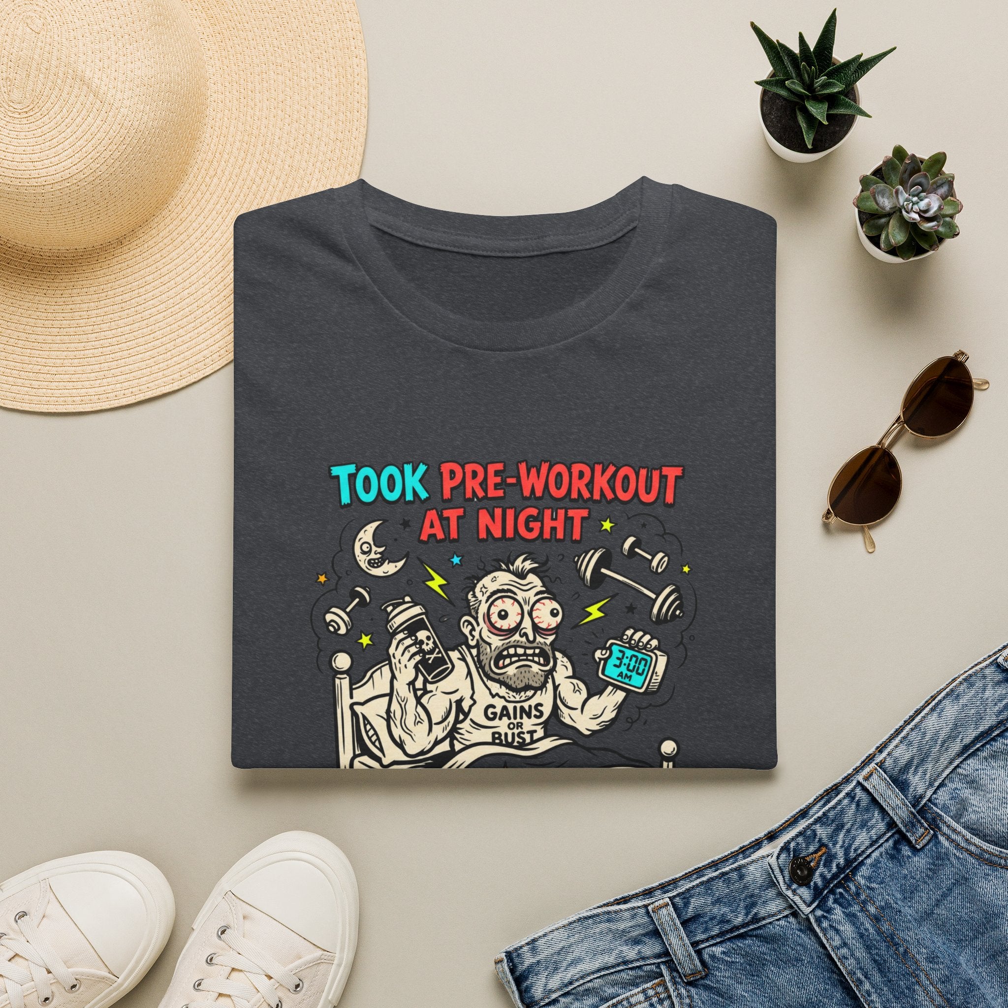 Took pre at night, now I lift the sun T-Shirt