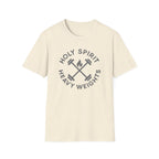 Holy Spirit. Heavy Weights. – Crossed Barbells Emblem Tshirt