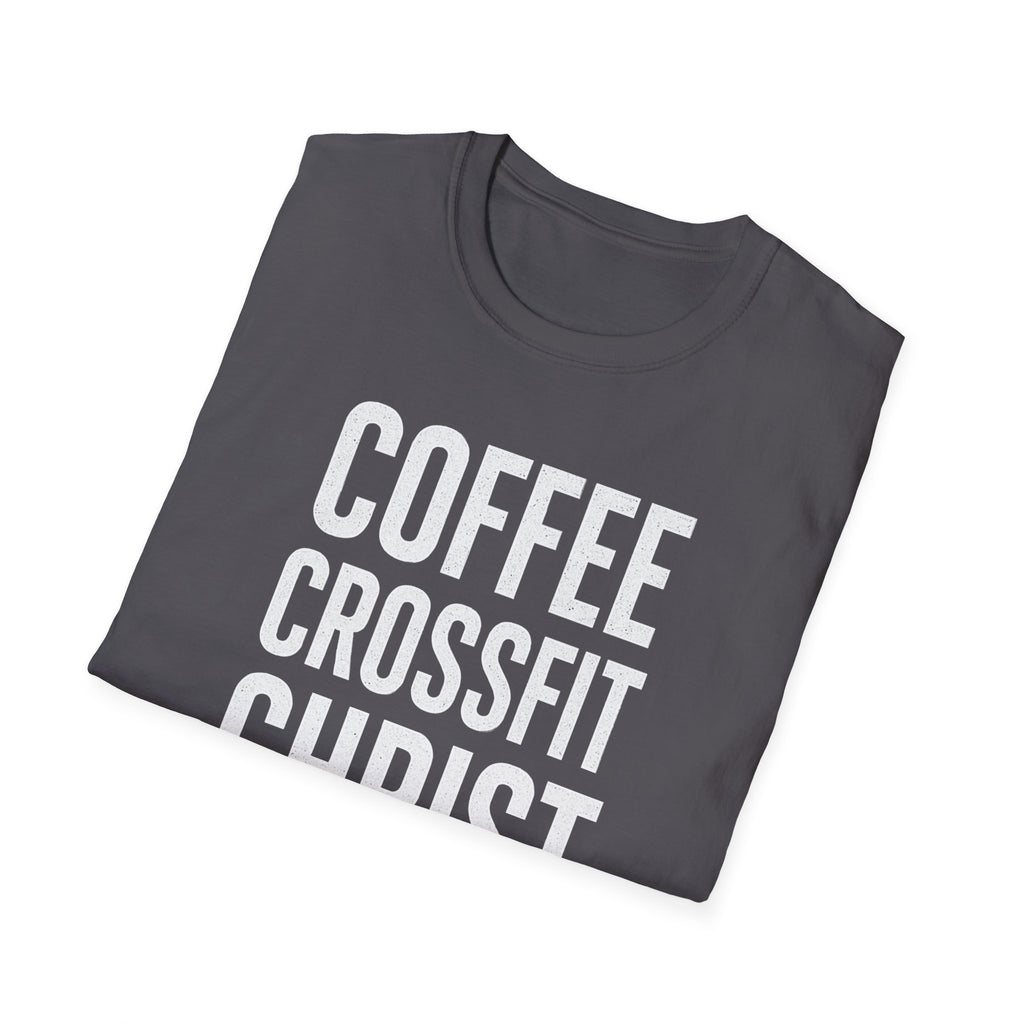 Coffee. CrossFit. Christ. – Bold Faith & Fitness Tshirt