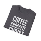 Coffee. CrossFit. Christ. – Bold Faith & Fitness Tshirt