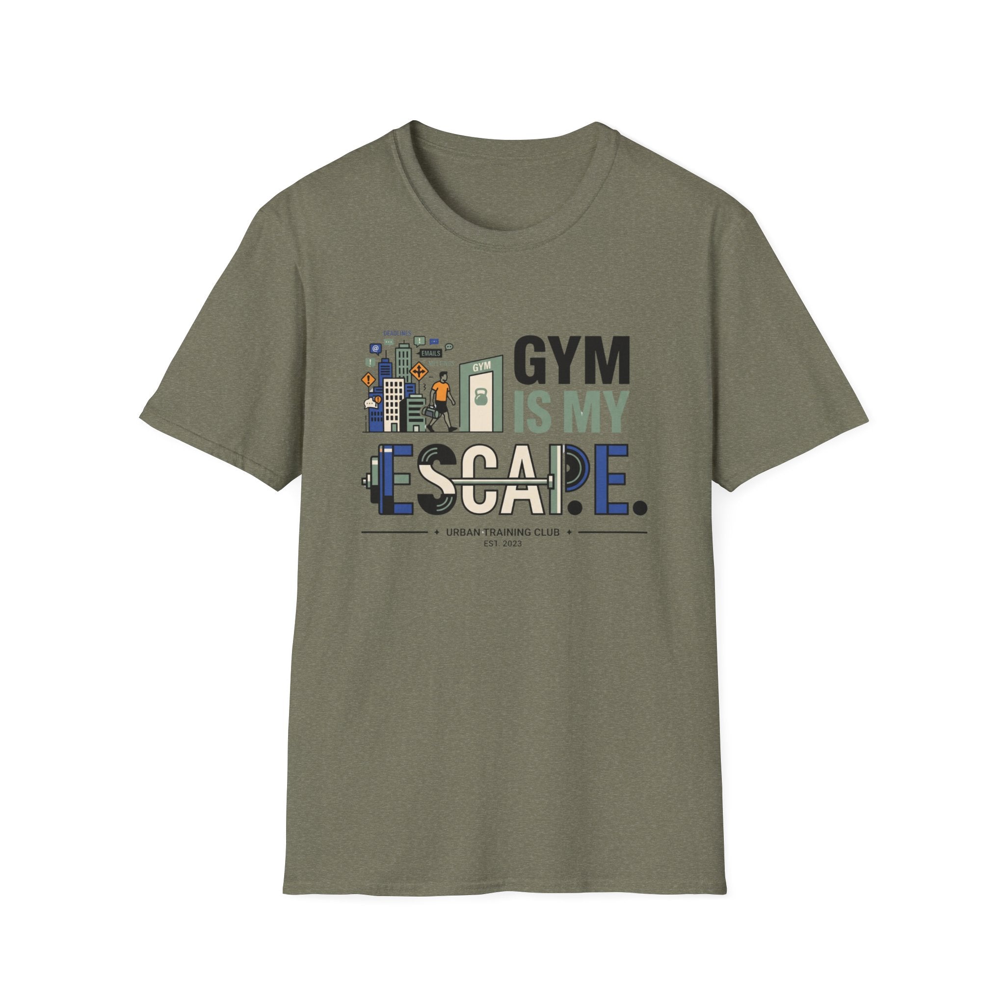 Gym is my escape - witty T-Shirt