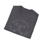 Holy Spirit. Heavy Weights. – Crossed Barbells Emblem Tshirt