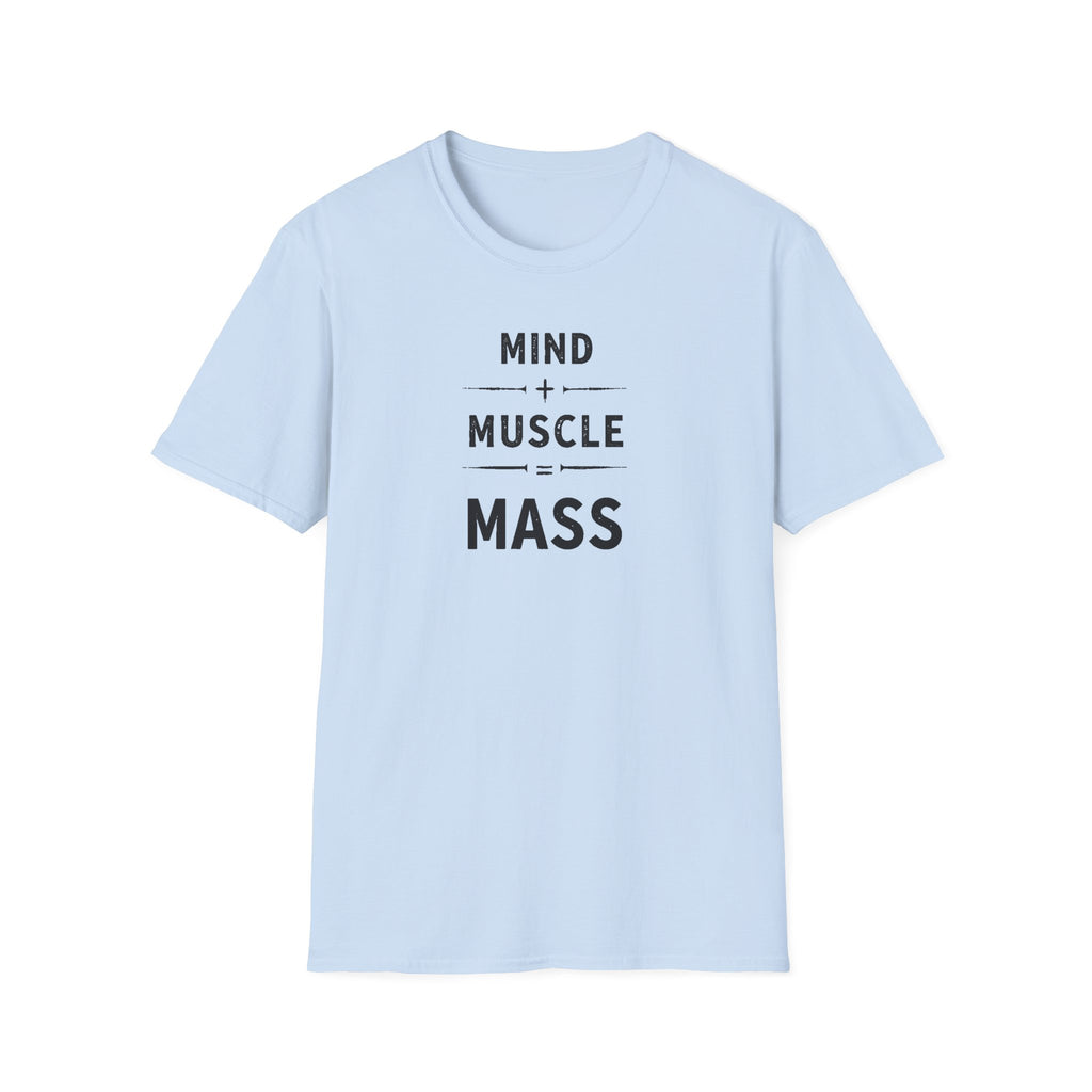 Mind + Muscle = Mass – Equation T-Shirt