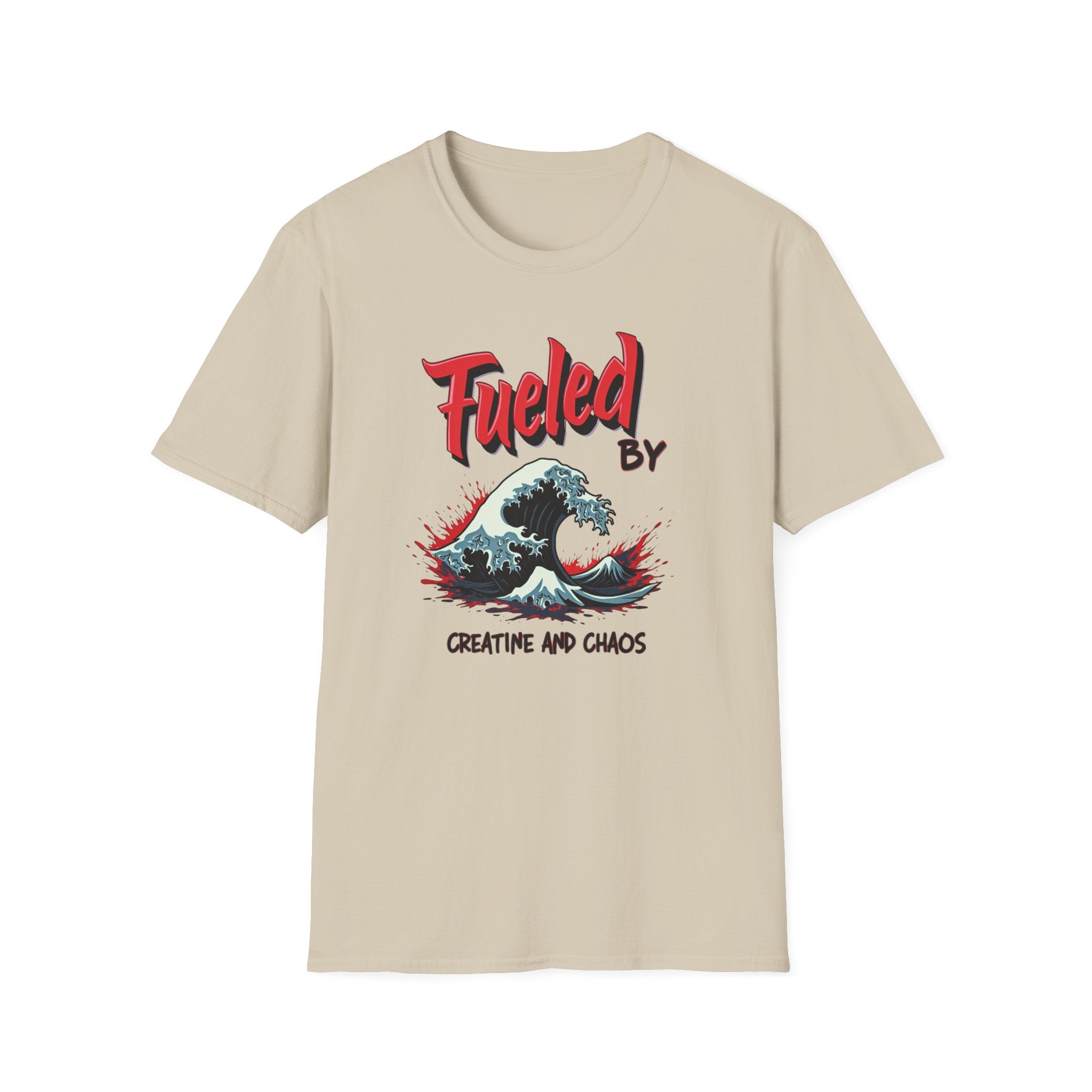 Fueled by Creatine and Chaos – Energy Wave Edition T-Shirt