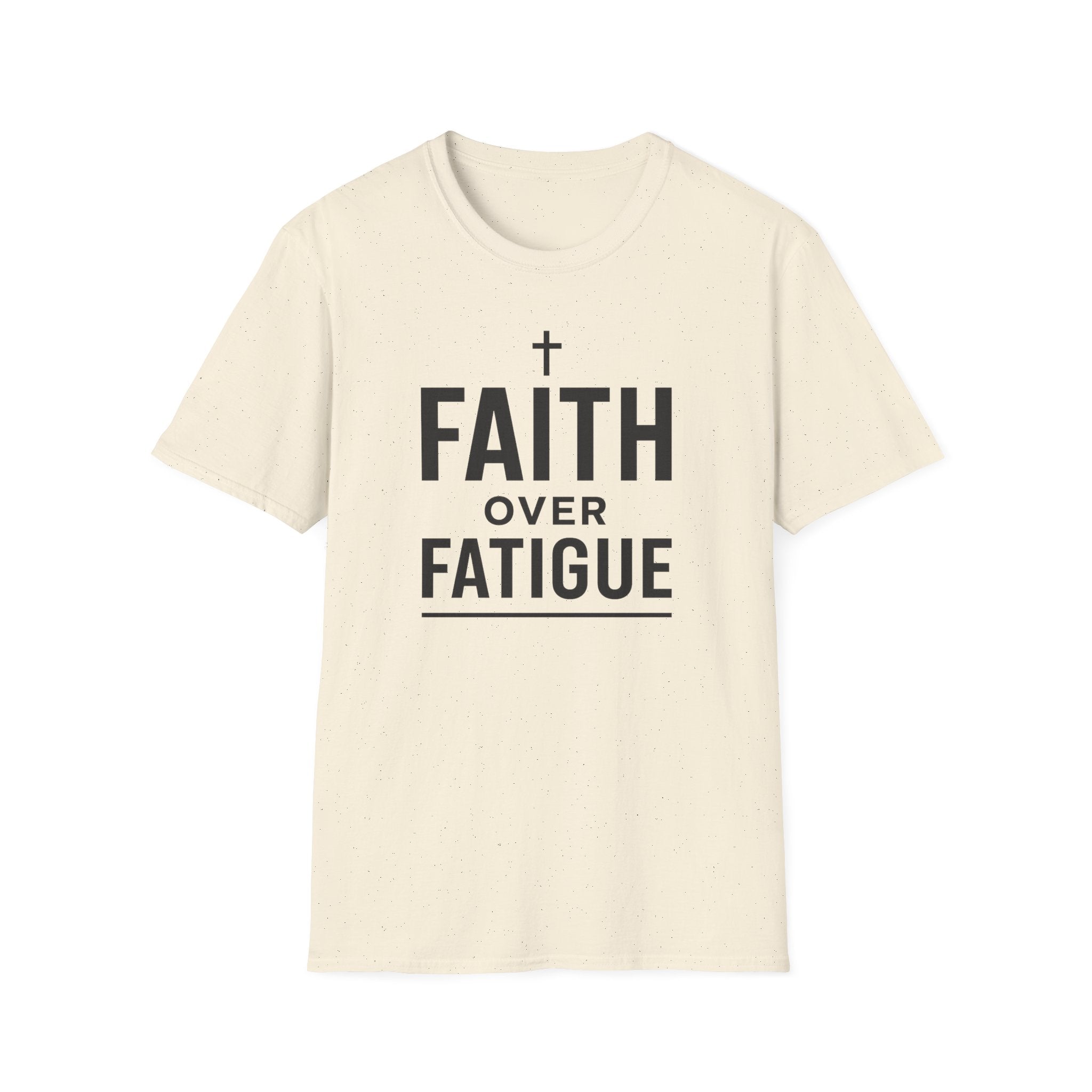 Faith Over Fatigue – Cross & Endurance Bold Tshirt