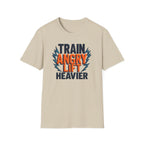 Train Angry, Lift Heavier typo T-Shirt