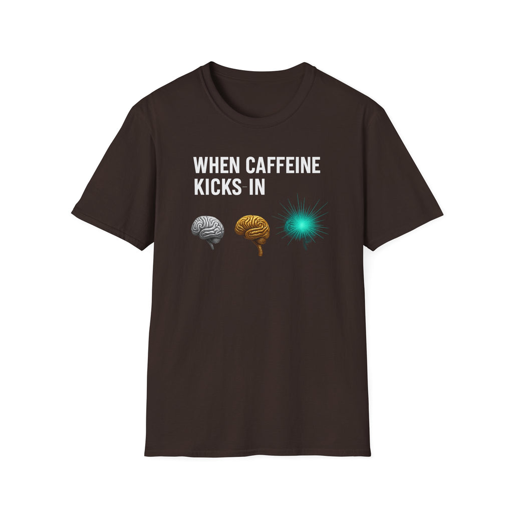 When Caffeine Kicks In – Brain Upgrade Sequence T-Shirt