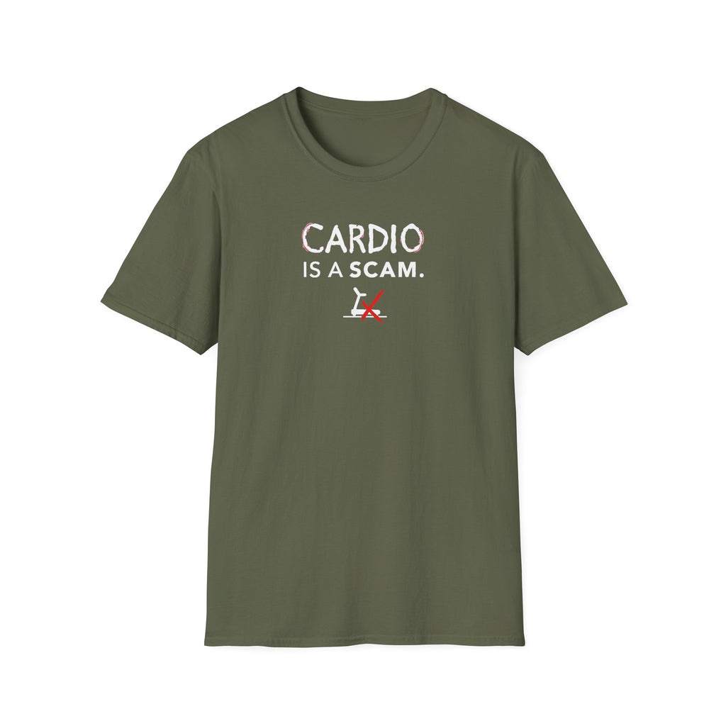 Cardio Is a Scam typo T-Shirt