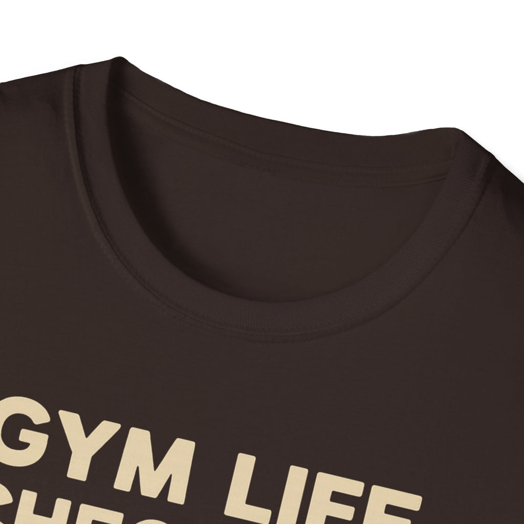 Gym Life Checklist – Satirical Edition T-Shirt