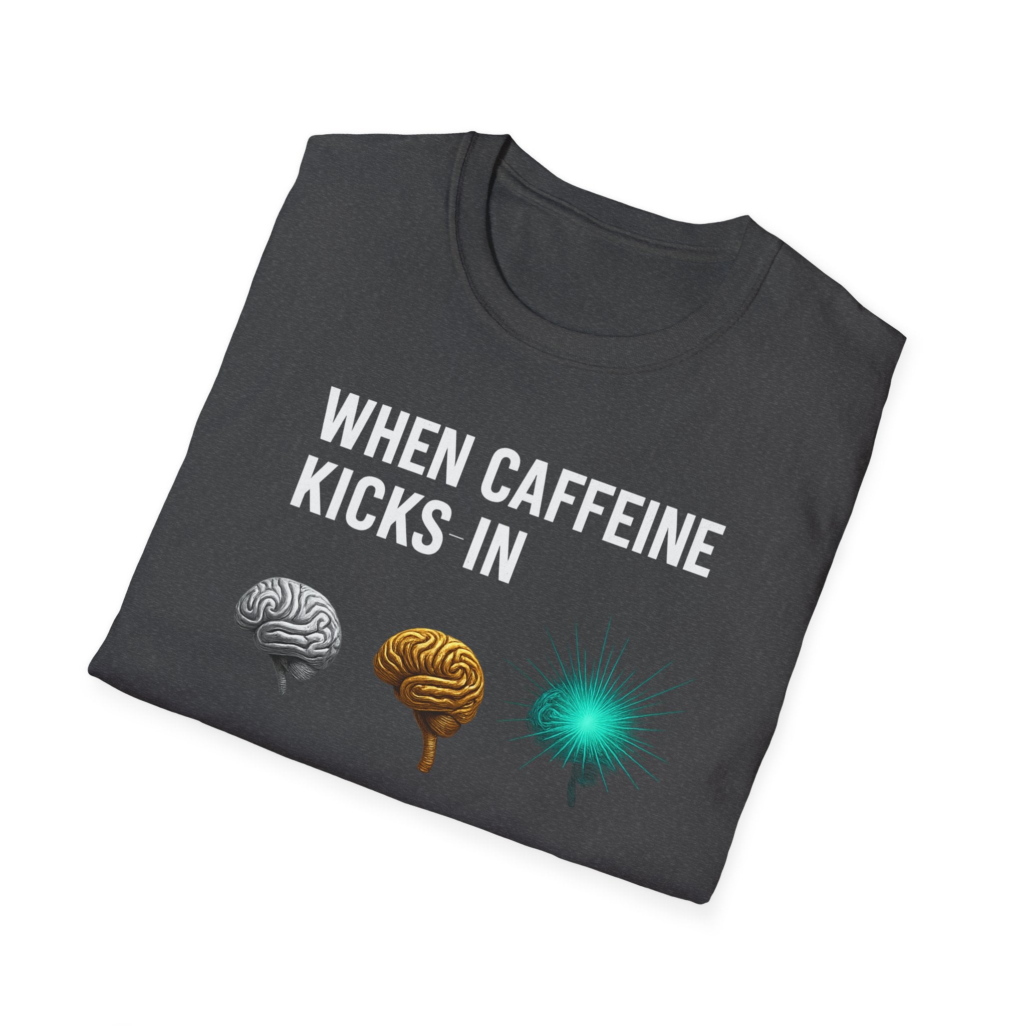 When Caffeine Kicks In – Brain Upgrade Sequence T-Shirt