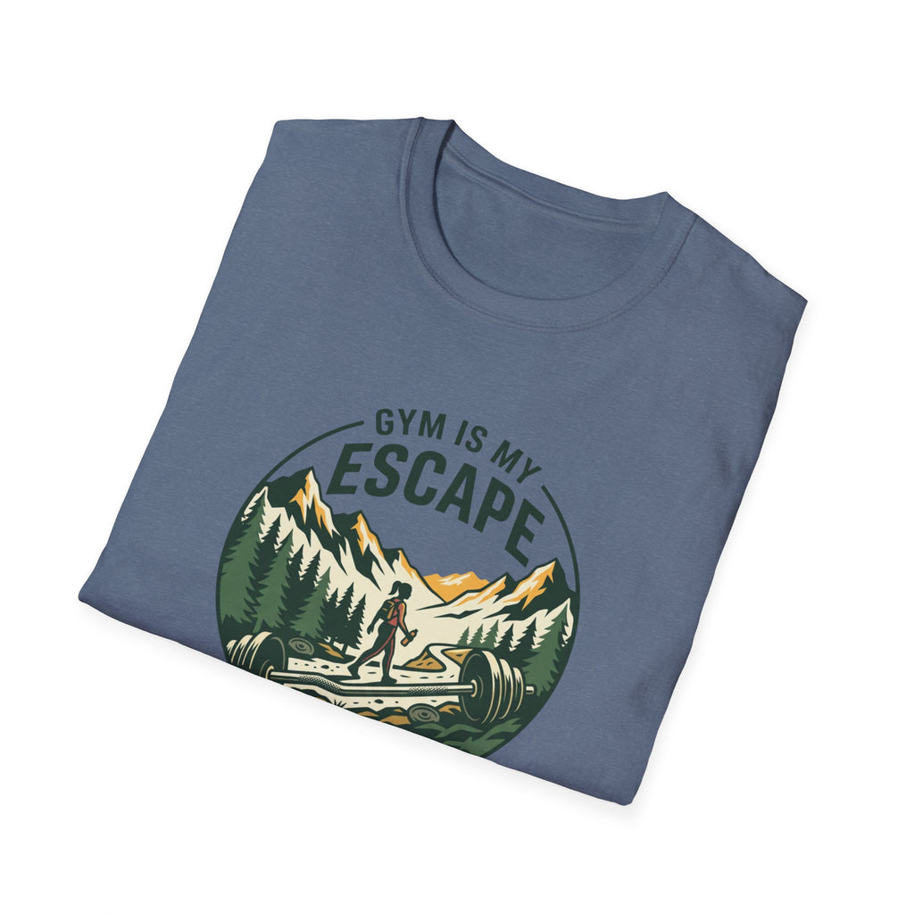 Gym is my escape - Adventure style T-Shirt
