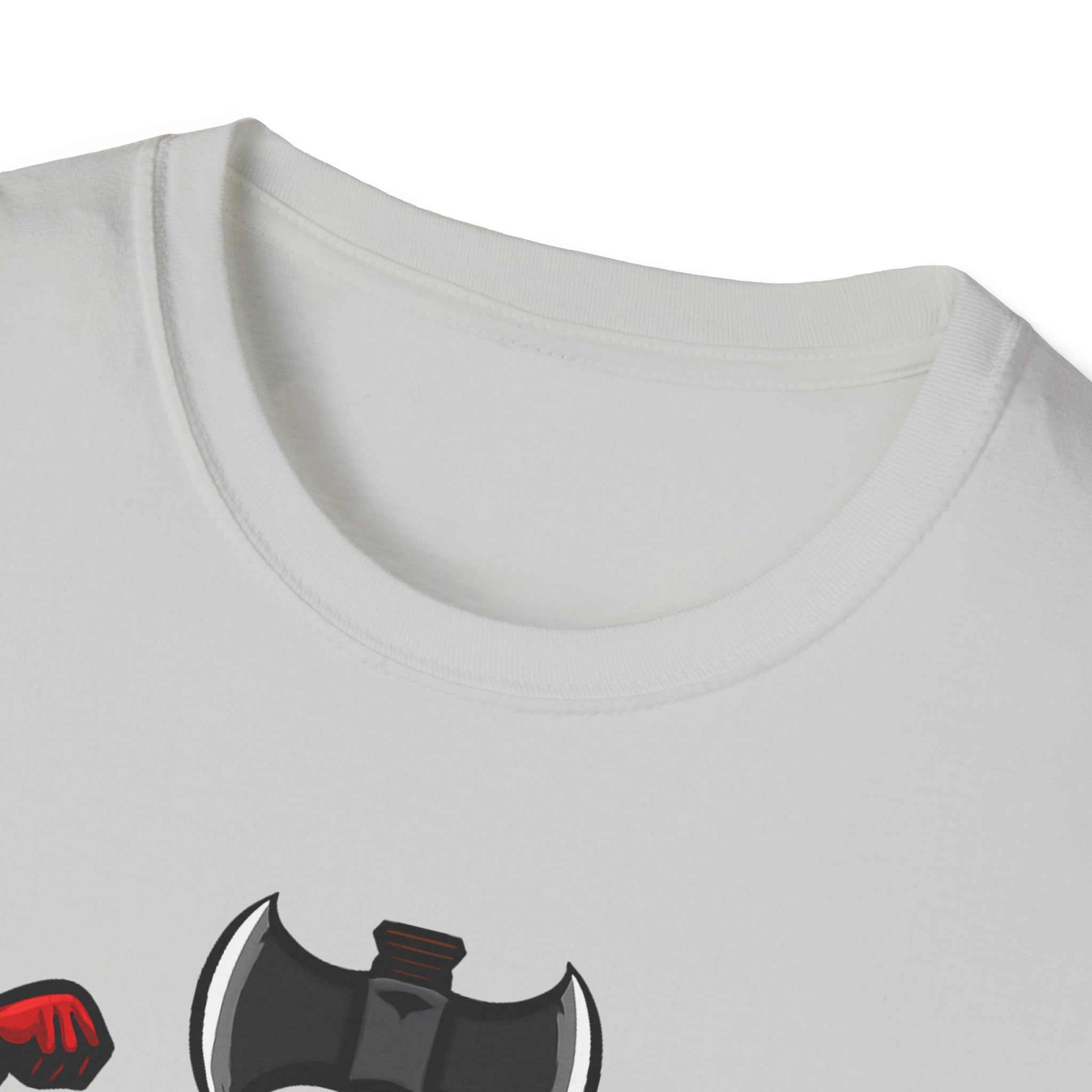 Flexecutioner – Muscular Axe Warrior Emblem T-Shirt
